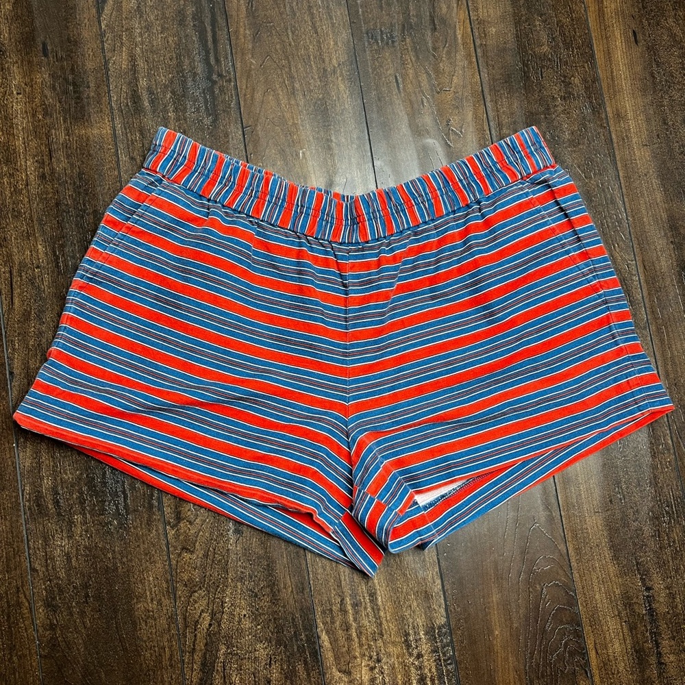 Women J Crew striped shorts  plus size 14